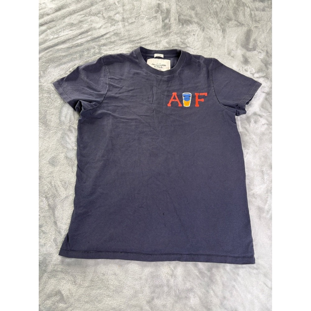 Abercrombie & Fitch Campus Bar / Beer T-Shirt Muscle the Hatch Mens XL Blue